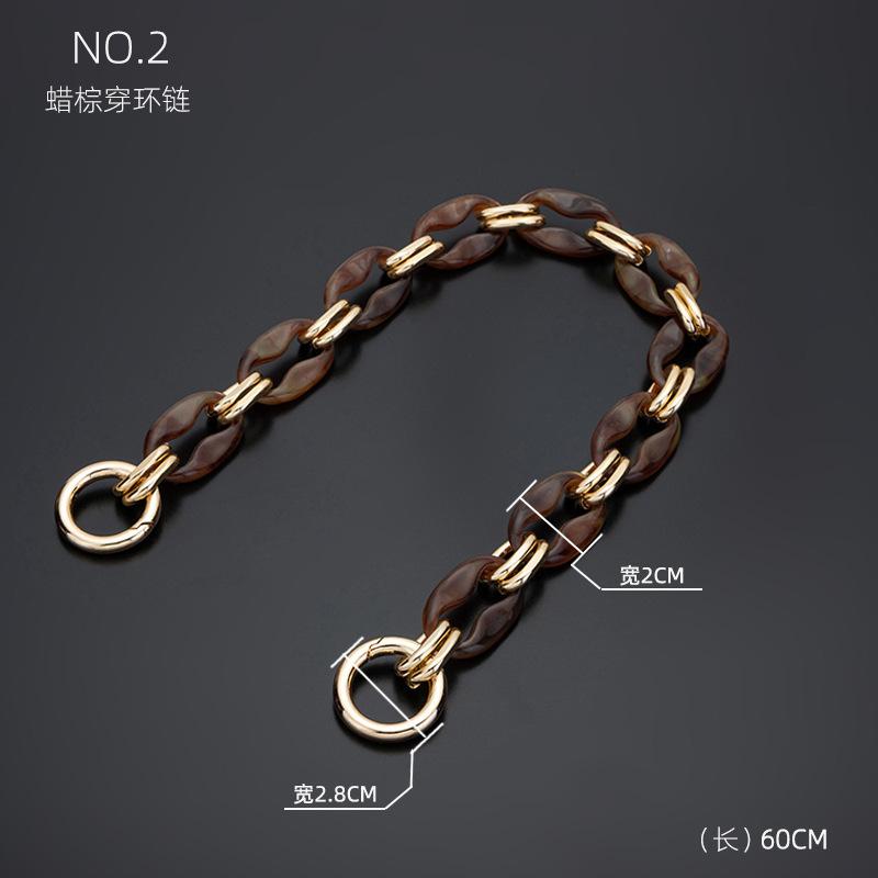 Correa de Cadena para Bolso, Acrilico, Decorativo, Estilo Retro, para Uso Diario
