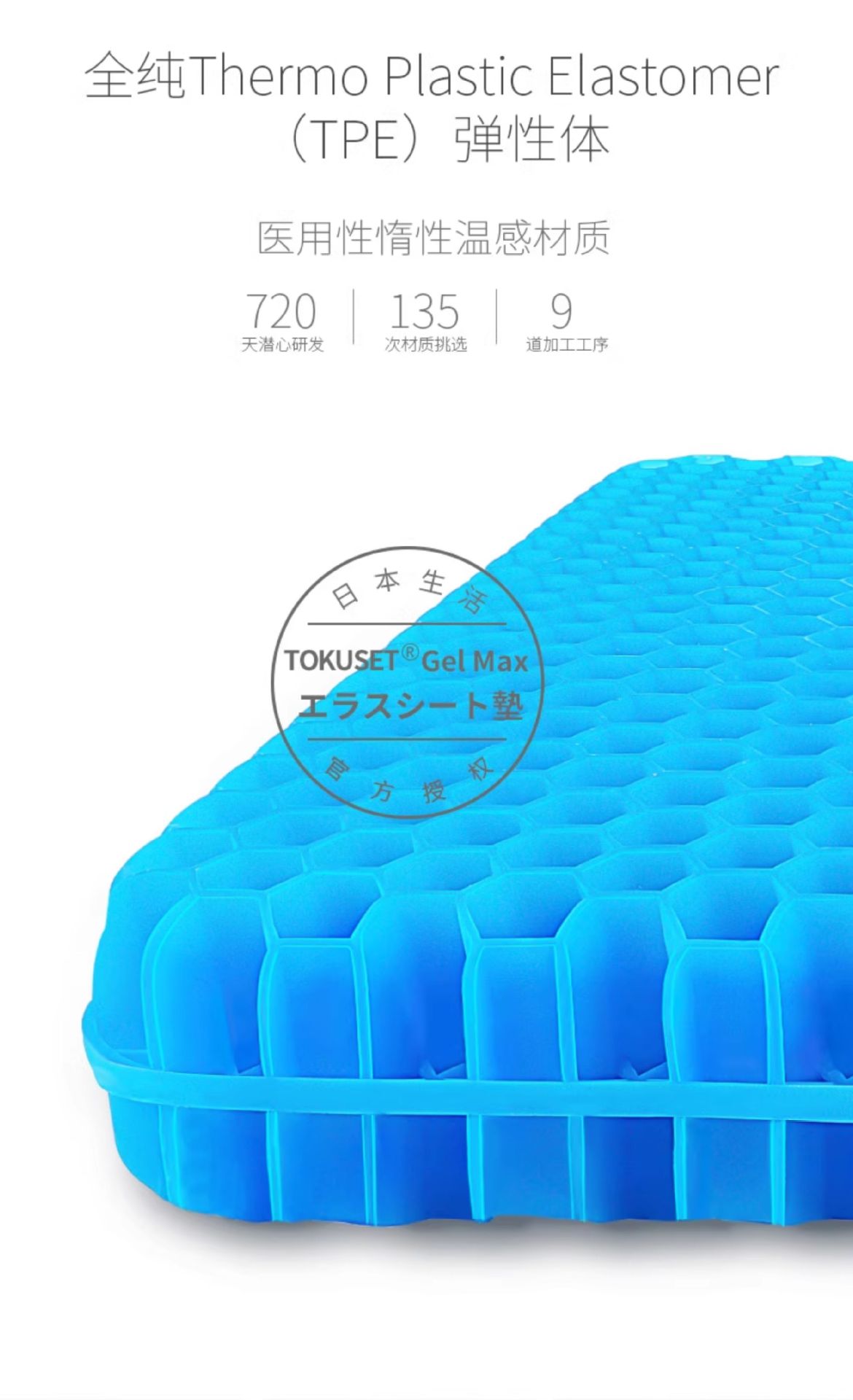 Car Seat Cushion Summer Cooling Pad Car Seat Mat Summer Car Use Cold Gel Honeycomb Silicone Car Mat Ventilated Breathable Cool