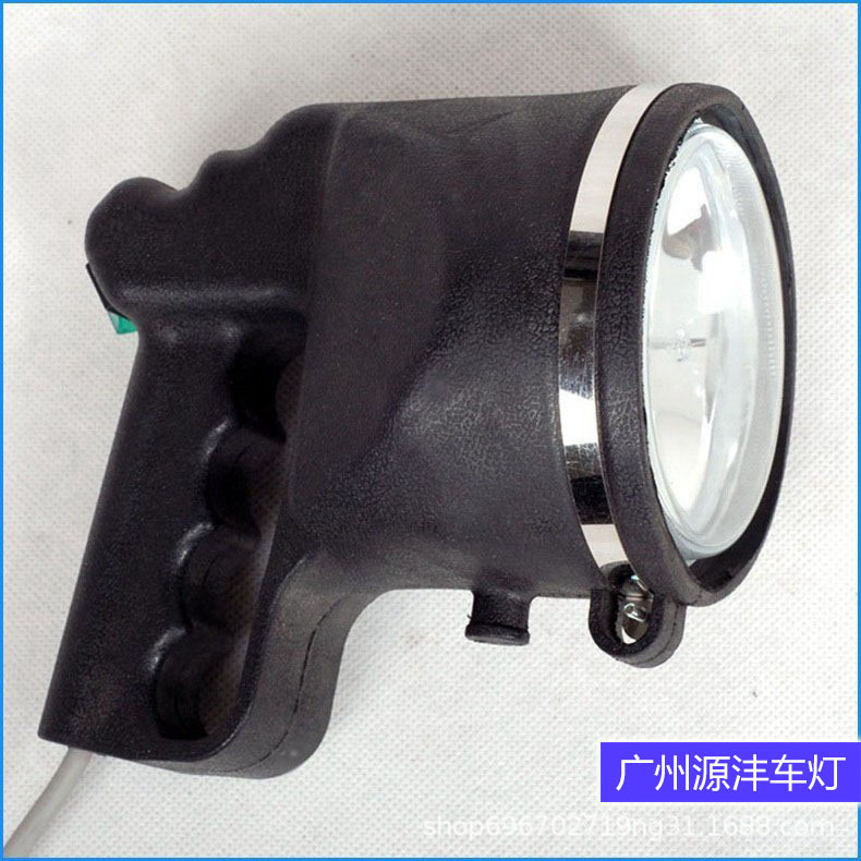 5inch Soft Leather Xenon Searchlight Hid Strong Light Remote Handheld Spotlight for Outdoor Night Fishing 12V24V Car-Mounted