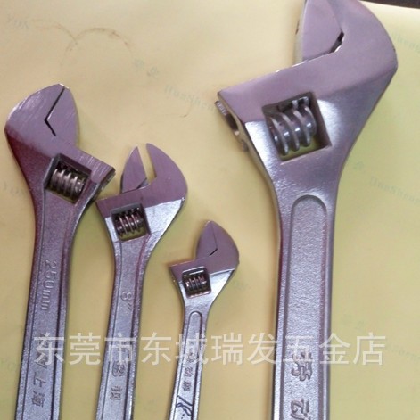 劳二动6-24寸活动扳手活口活络开口上海申钢活