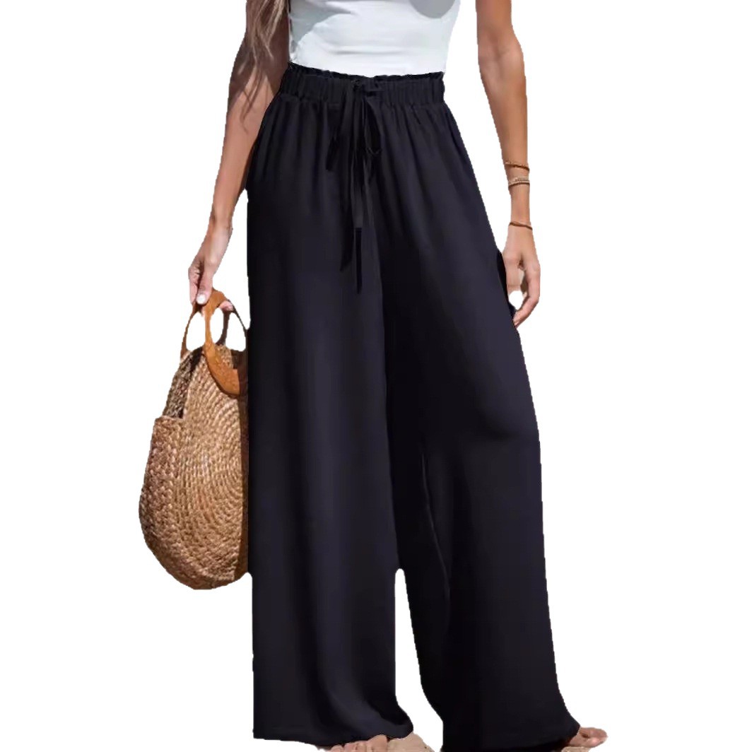Women's Temu Four Seasons Pants Tk Amazon Casual Plaid Cross-Border Wide Leg Loose Casual Fashion Beach Pants