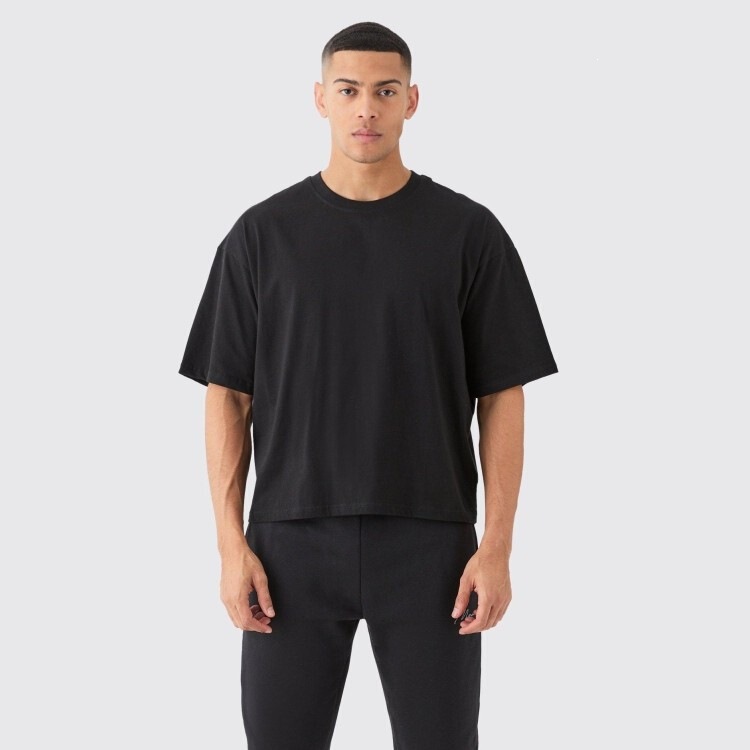 T-Shirt Nabox Short Fit Yf American Style Solotclit Men's Short-Sleeve Solid Color Heavy-Duty Cool Base Layer Wide Neckline T-Shirt Nabox Short Fit Yf American Style Solotclit Men's Short-Sleeve Solid Color Heavy-Duty Cool Base Layer Wide Neckline