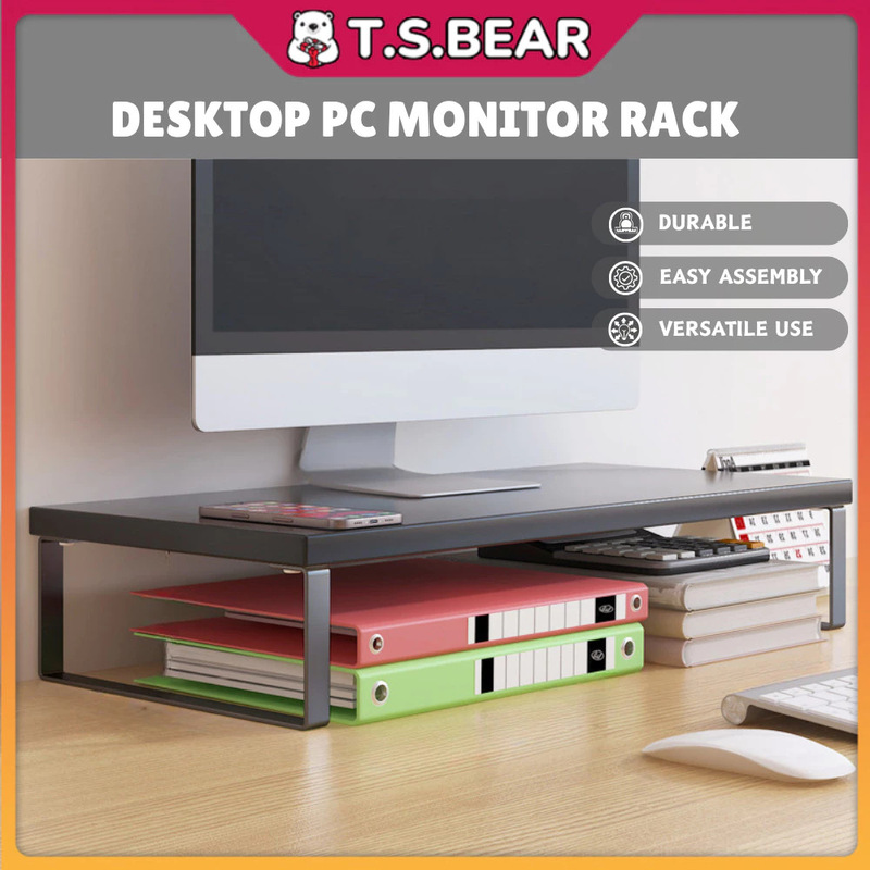 Cross-border wooden computer monitor stand, office desktop organizer, computer stand, monitor storage rack Cross-border wooden computer monitor stand, office desktop organizer, computer stand, monitor storage rack