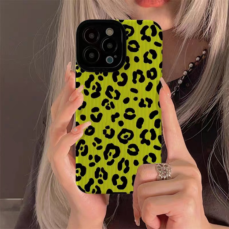 57g Weight iPhone Applicable Brands Leopard Pattern Casual, Streetwear Style Casual Streetwear Leopard   Phone Cases 无
