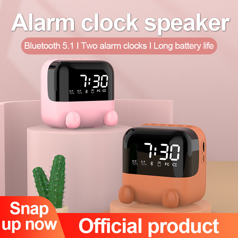Cross-border new Bluetooth speaker Amazon desktop multi-function digital clock alarm clock smart wireless Bluetooth speaker Cross-border new Bluetooth speaker Amazon desktop multi-function digital clock alarm clock smart wireless Bluetooth speaker