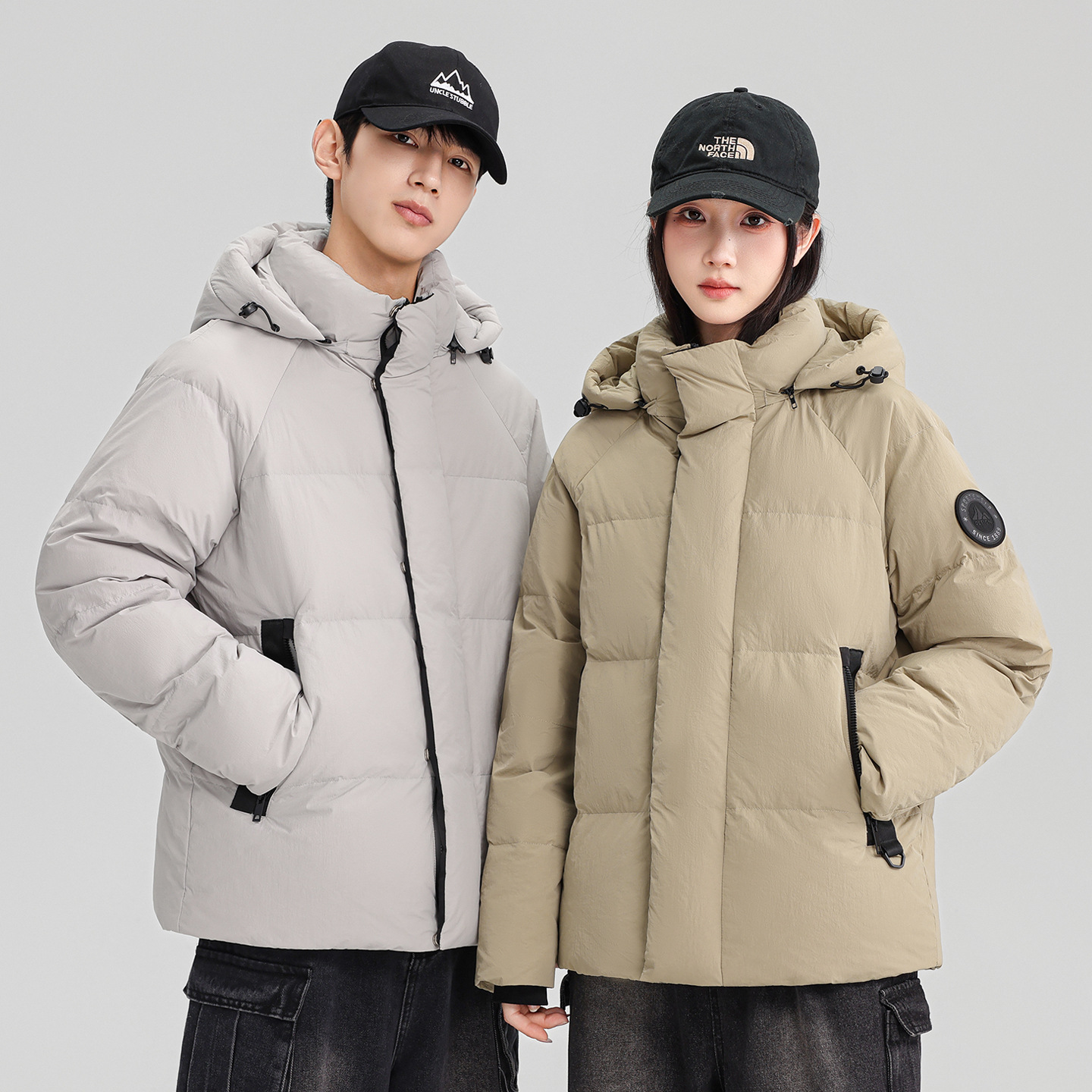 2025 nueva ropa de invierno chaqueta con sombrero de mujer ropa holgada estilo coreano chaqueta corta casual