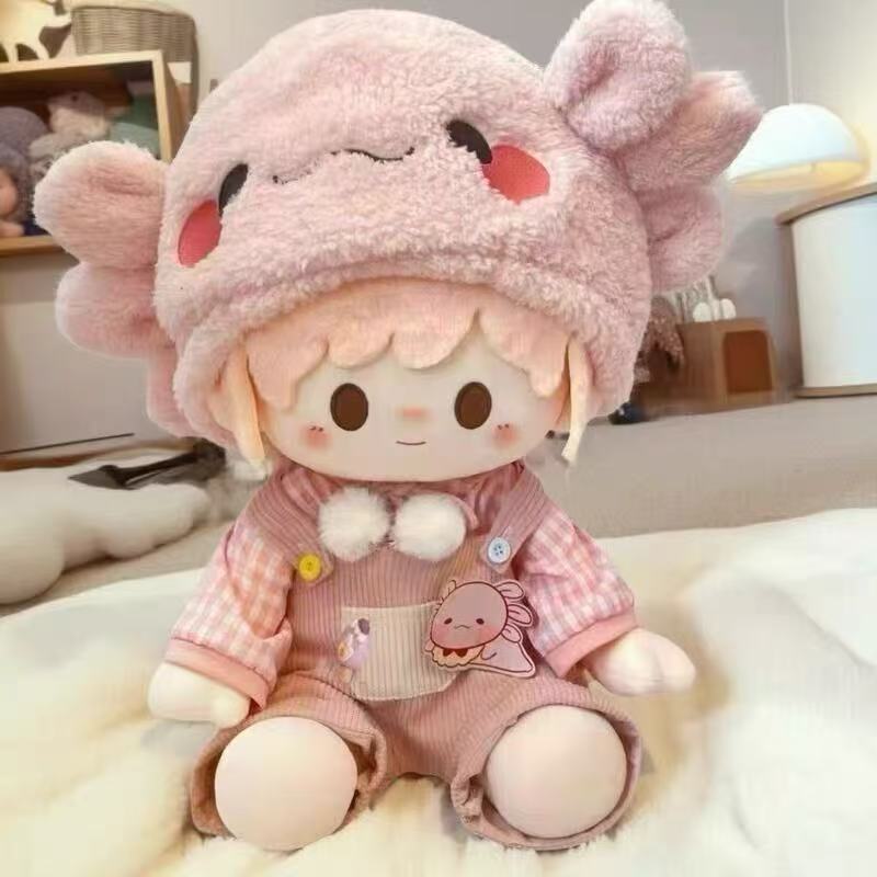 背带裤娃衣40cm娃娃衣服套装坐姿棉花娃娃背带裤玩偶套装一件起批|undefined