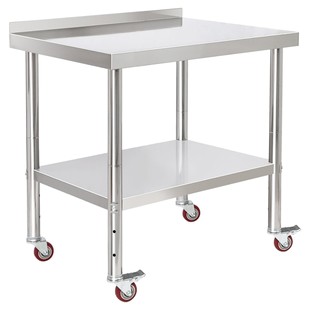 American-Style Workbench Stainless Steel Workbench Removable Double-Layer Operation Table Chopping Board Loading Table Packing Table