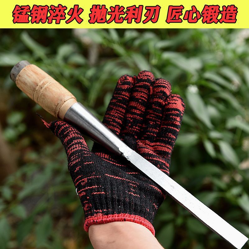 包郵便木工ノミは古いノミの平シャベルマンガン鋼ノミ木工道具の古いノミを手作業で鍛えた|undefined