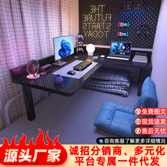 床上桌宿舍懒人神器大学生上下铺悬空拐角台式电脑桌小型转角书桌