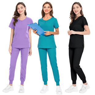 in stock supply doctor nurse clothing split hand washing clothing oral dental surgical clothing suit elastic quick-drying overalls