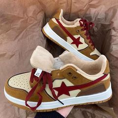 Winter INS Student Casual Skate Shoes Hong Kong Style Streetwear Retro German Training Shoes with Fleece Warmth Double Cotton Shoes for Men