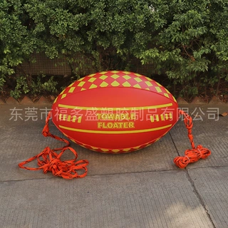 充气辅助拖拉球 海面大信号球自由潜训练信号球充气PVC海面开路球