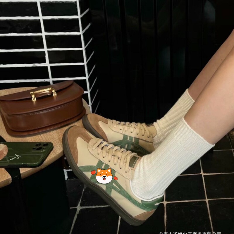Spring New Style Couple's Versatile Casual Sneakers Trendy High-End Version Green German Training Shoes Unisex Retro Shoes
