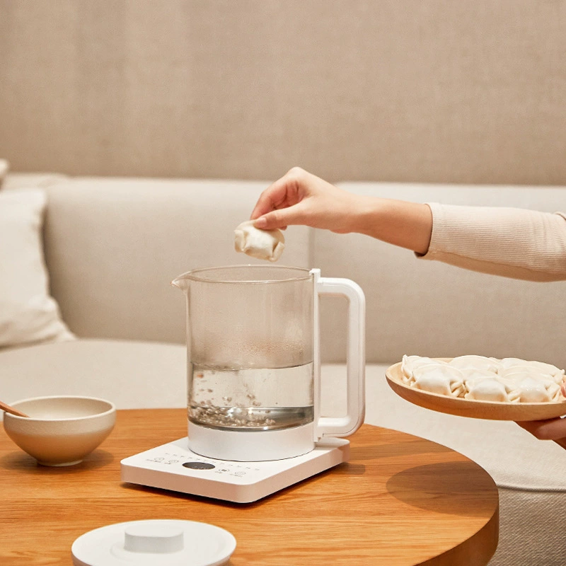 olayks L'Orek Health Bo Furnishing Multifunctional Small Automatic Office Boil Flower Teapot Glass Tea