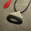 Brand fashionable triangle, necklace, chain for key bag , suitable for import, simple and elegant design, European style