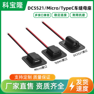 Dc5521 35135 Micro Type-C Female Socket for Smart Electric Heating Products and Protective Gear Heating Power Cord