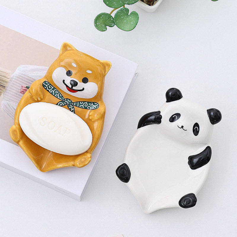 Cute ceramic soap holder