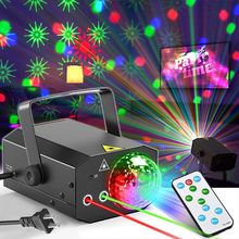 激光魔球舞台燈遙控聲控LEDKTV酒吧舞廳燈聖誕投影燈閃光鐳射燈