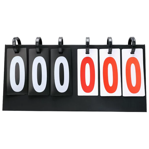 Basketball game six-digit scoreboard multi-functional folding scoreboard tennis badminton table tennis court scoreboard