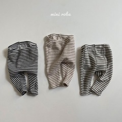 ins Korean style baby striped large PP leggings for spring and autumn male and female babies loose double-level striped pants that can be worn outside