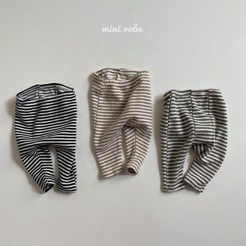 ins Korean style baby striped large PP leggings for spring and autumn male and female babies loose double-level striped pants that can be worn outside