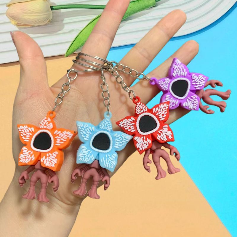 Cross-Border Cartoon Stranger Things Man-Eating Flower Doll Keychain Peripheral Strange Ornaments Student School Bag Small Pendant Cross-Border Cartoon Stranger Things Man-Eating Flower Doll Keychain Peripheral Strange Ornaments Student School Bag Small Pendant