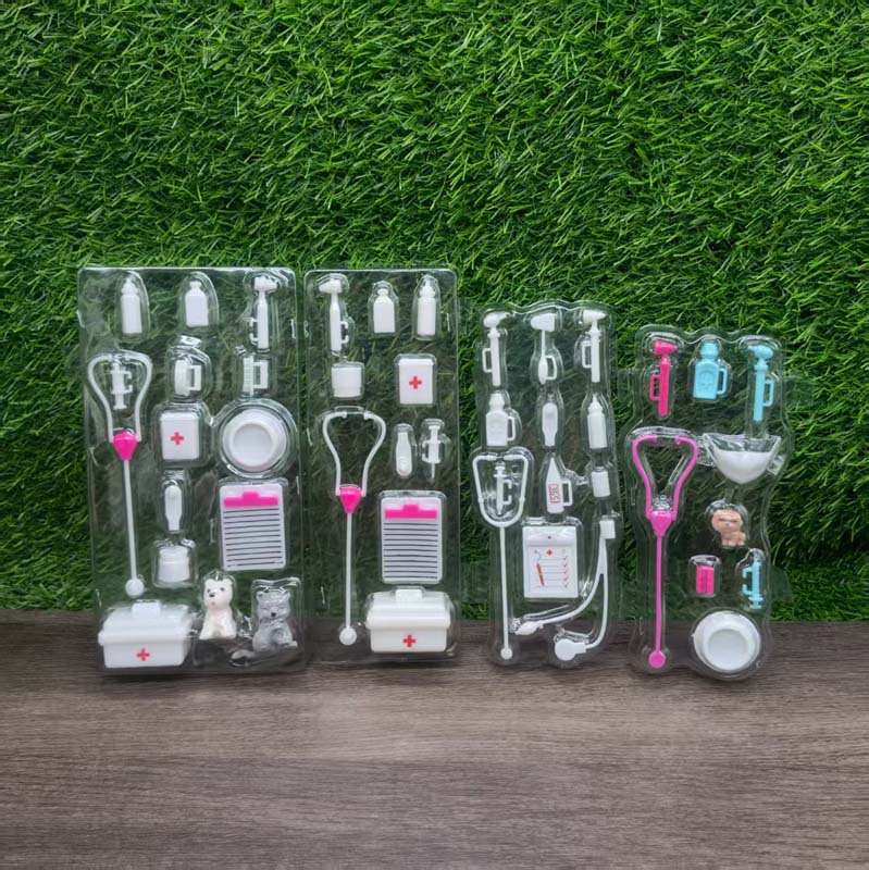 Barbie Doll Toy Accessories Doctor Medical Set Stethoscope Syringe Thermometer Doll Medical Accessories