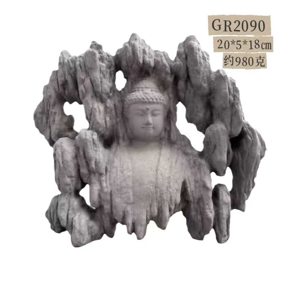 Color primario, figura de arena clara, estatua de Buda, decoración de peceras, decoración de Wukong, accesorios de micropaisaje, fábrica de bonsáis