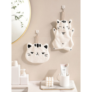 Cartoon towel absorbent lint towel creative kitchen cloth bathroom towel hanging handkerchief towel new