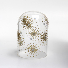 彩绘玻璃罩防尘罩工艺品桌面摆件永生花灯罩家居摆件创意节日礼物