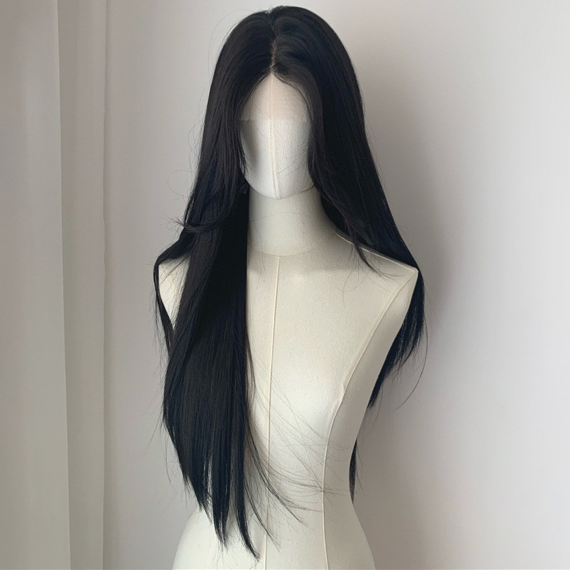 72cm long straight hair [black long straight]