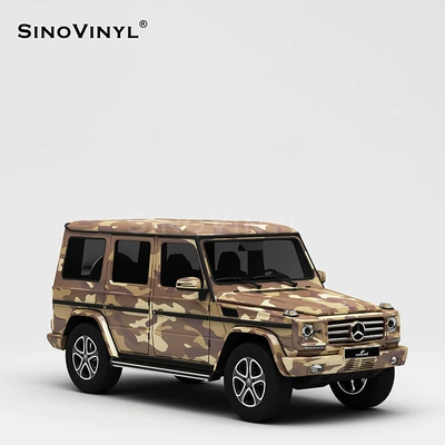 series car color changing film Black Automotive Film - 152-18m-desert-camouflage-film
