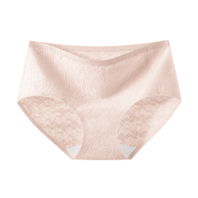 Ropa interior de algodón con horquilla alta 10A entrepierna antibacteriana entrepierna de algodón puro transpirable sin costuras 2025 nueva ropa interior de mujer sin pellizco