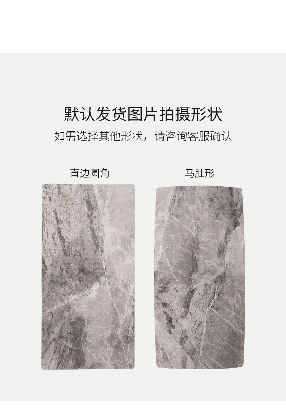 亮光面复合岩板餐桌家用小户型长方形桌子现代简约灰色餐桌椅组合