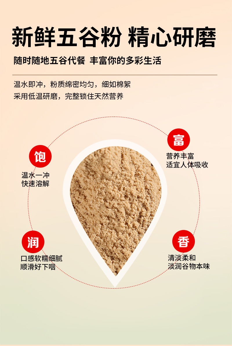 Instant Walnut Powder 500g Food Grade Bulk Drink Mix Original Flavor Breakfast Meal Replacement quality and texture