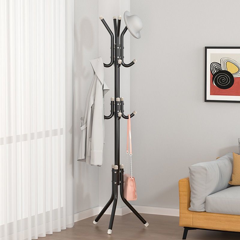 Perchero piso dormitorio percha vertical simple ropa rack casa puerta bolsa rack sala de estar rack de almacenamiento