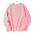 Pink velvet crew neck sweatshirt