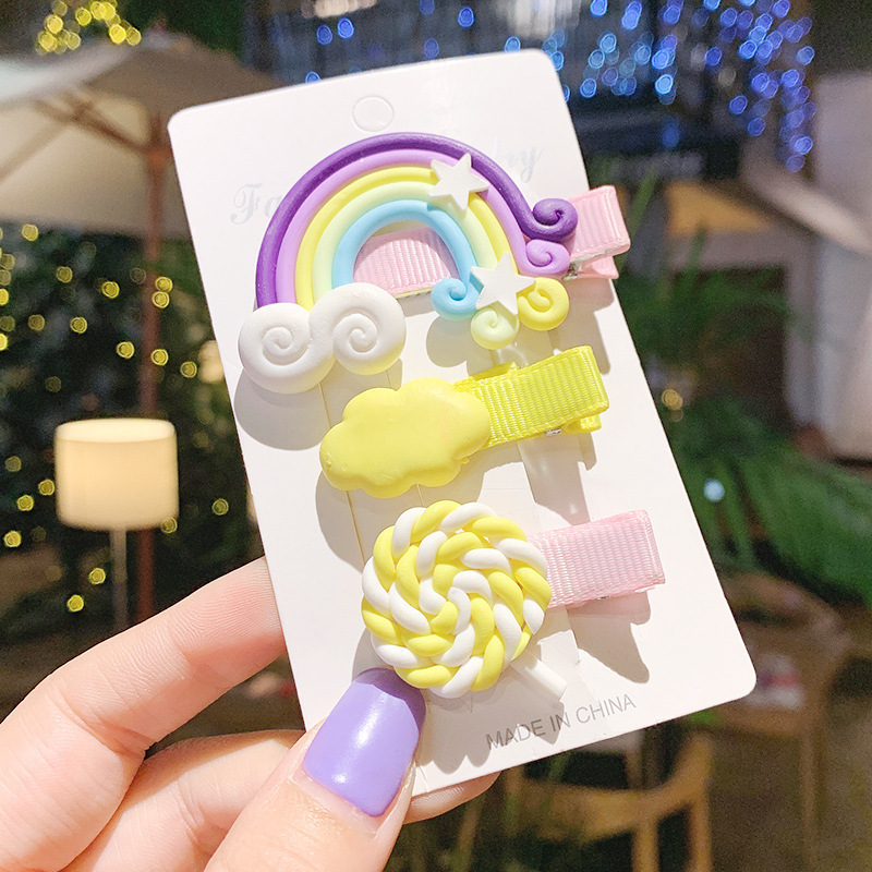 Clip de verano Corea del Sur lindo traje roto horquilla Accesorios para el cabello para niños