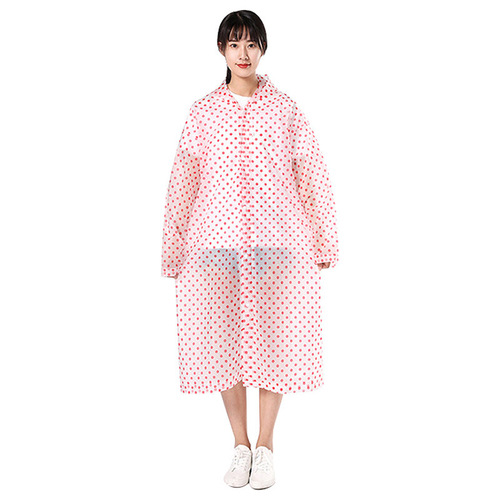 Dot Fashion Cute Portable One-piece Raincoat for Adults Hiking, Travel, Concerts and Rain Protection Disposable Raincoat