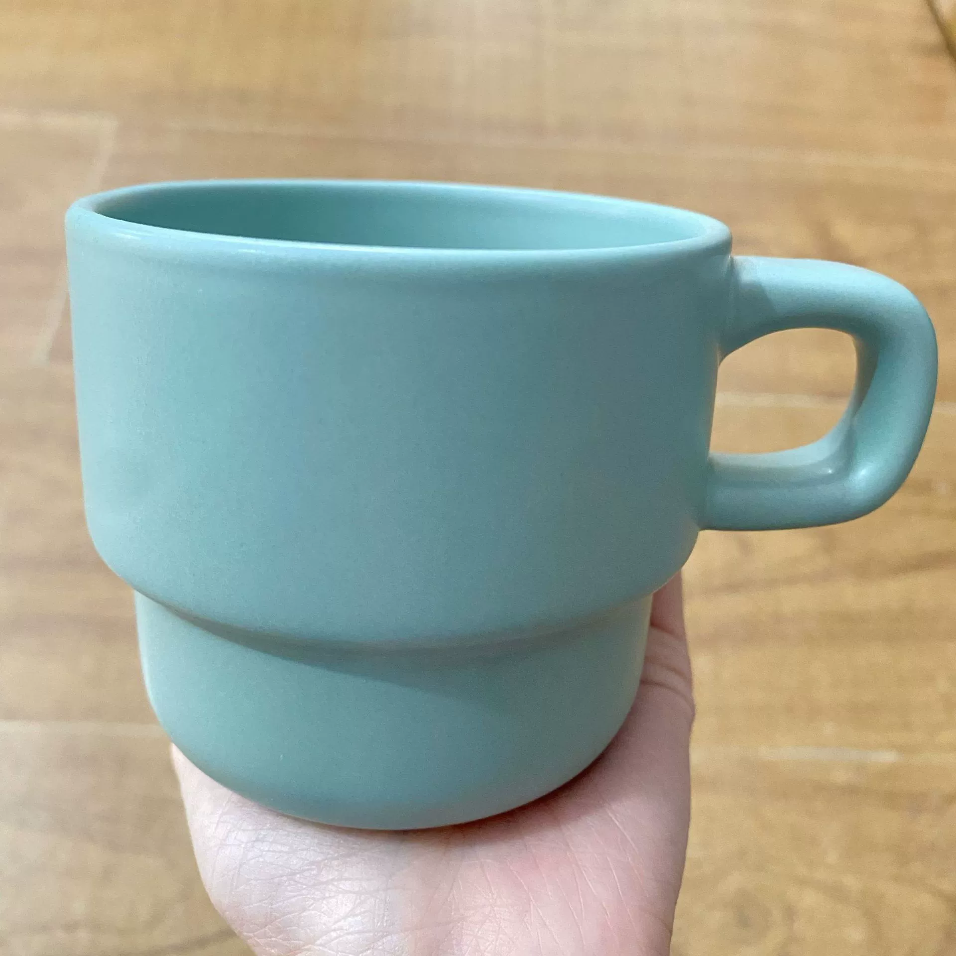 [新品 ins卡通叠叠杯多巴胺陶瓷马克杯情侣喝水杯子早餐牛奶咖啡杯]