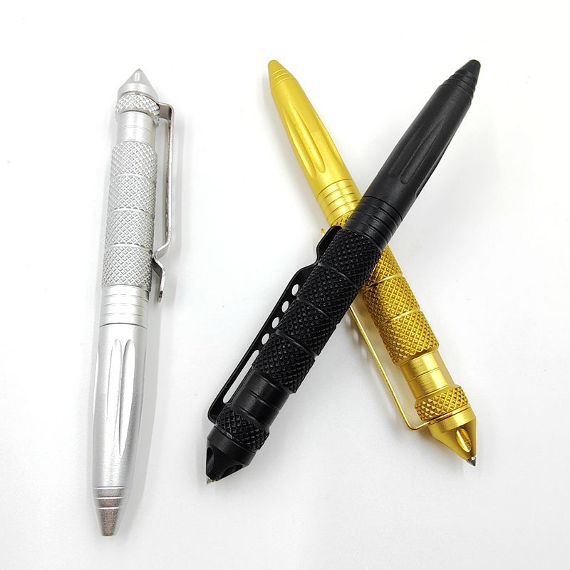 Escritura de cabeza de tungsteno B2 defensa táctica de defensa de la pluma EDC multifunción pluma de guerra especial al aire libre herramienta de supervivencia para romper ventanas