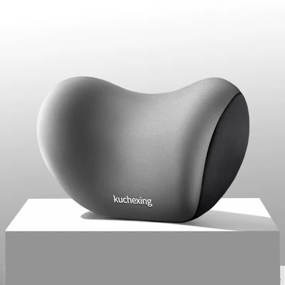 Car headrest neck pillow pillow Waist support - gray-single-headrest
