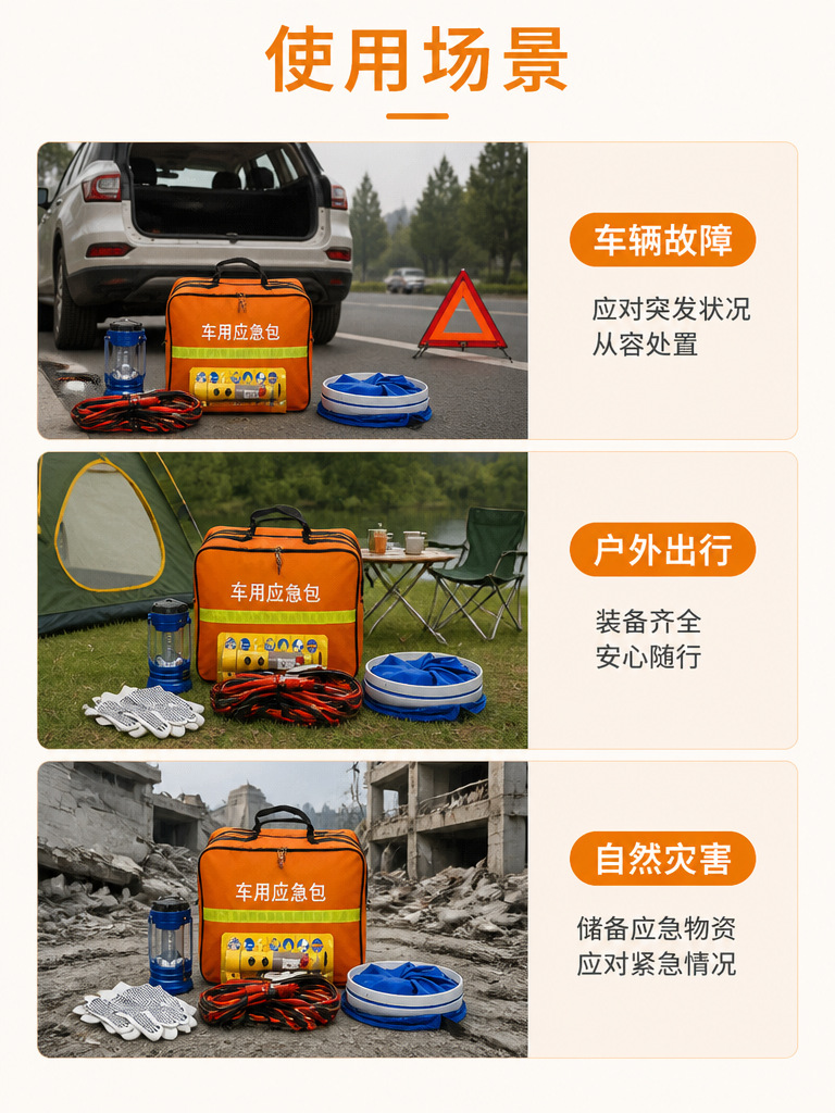 Car Fire Extinguisher Emergency Kit, Small Portable Rescue Medical Kit, Car First Aid Kit Emergency Equipment
