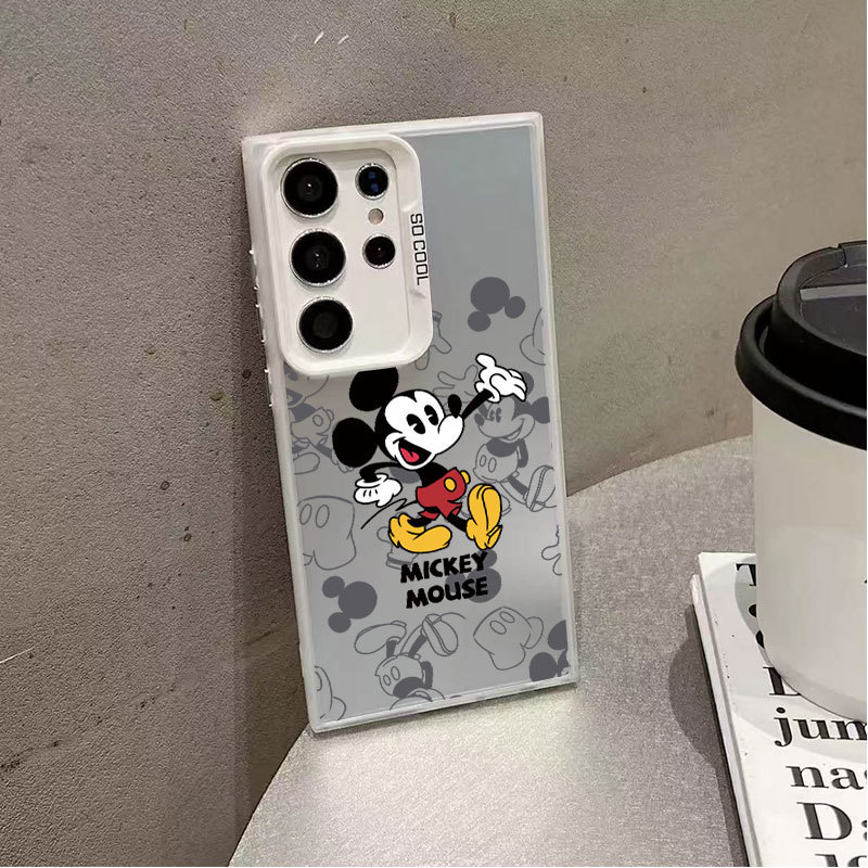 Waving Mickey Suitable for Samsung Galaxy S25 Phone Case Samsung A56 Cartoon S24 Trendy Note20