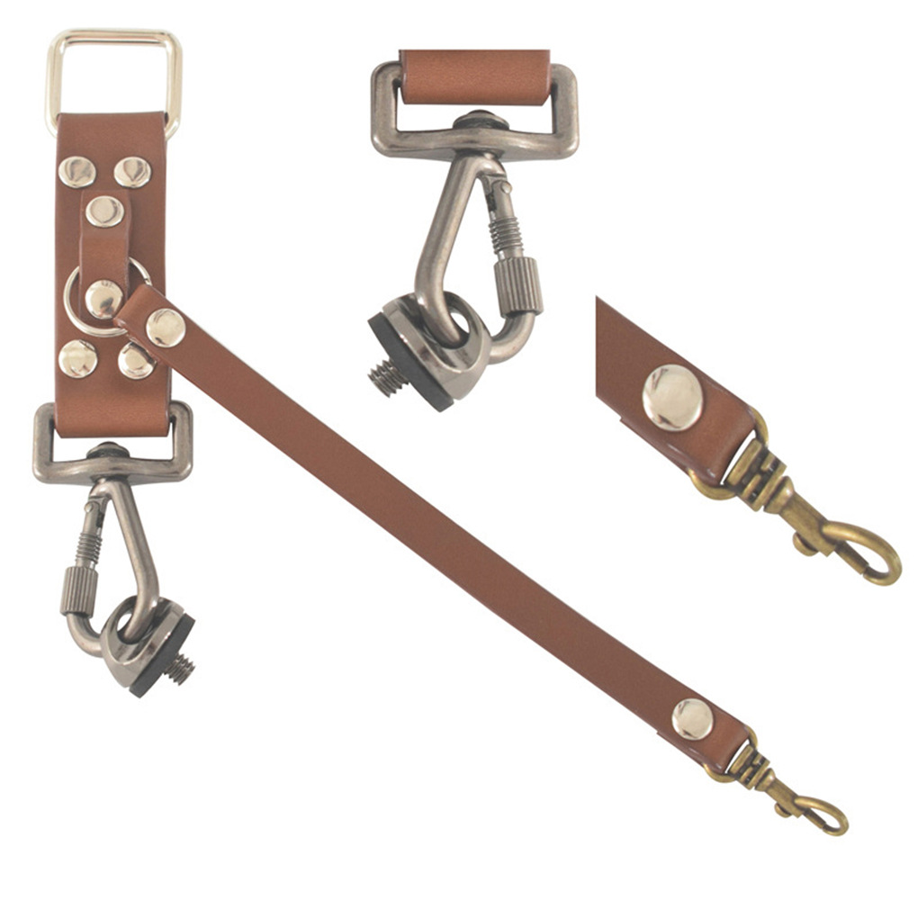 Correa de hombro de fotografía simple y doble inverso micro-simple de cuero, cámara ajustable multifunción, correa de hombro doble, ancho de remaches