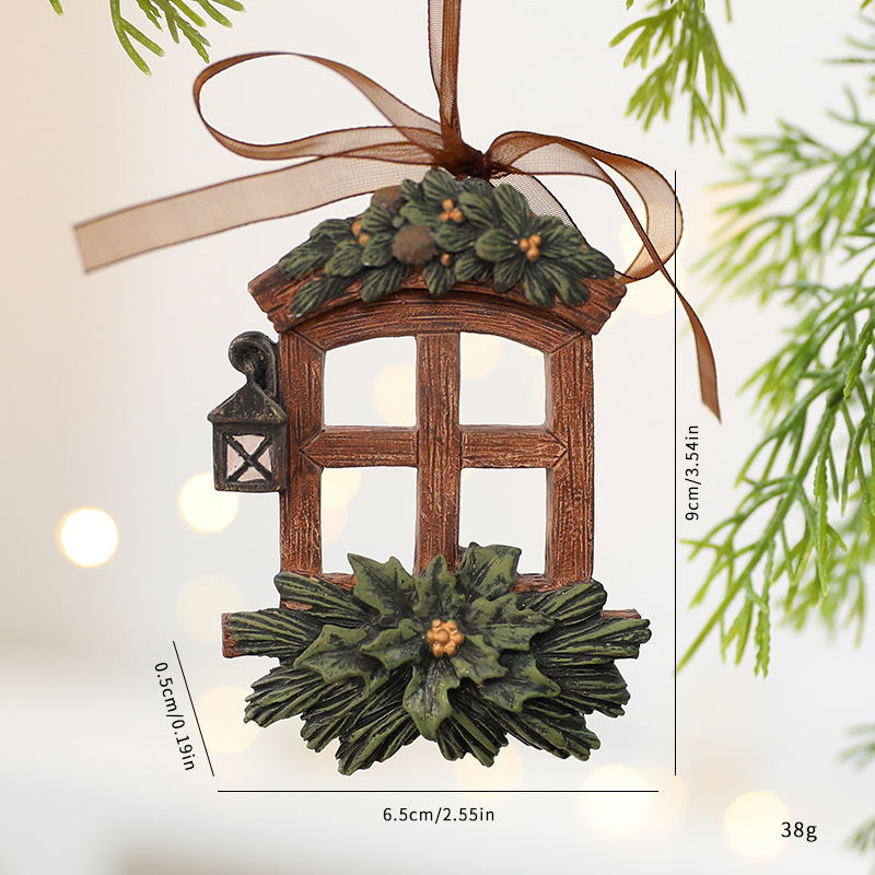 Klasik Noel Süsü Seti - El Yapımı Reçine Tatil Süslemeleri (Vintage Esintili, 10 Benzersiz Tasarım, Kırılmaz ve Hafif)_voghion.com