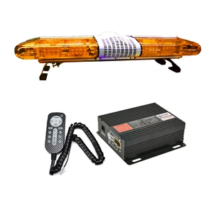 Car LED Roof Long Row Warning Light Strobe Light 0.88m Flashing Signal Light 2088B+Horn+420R39