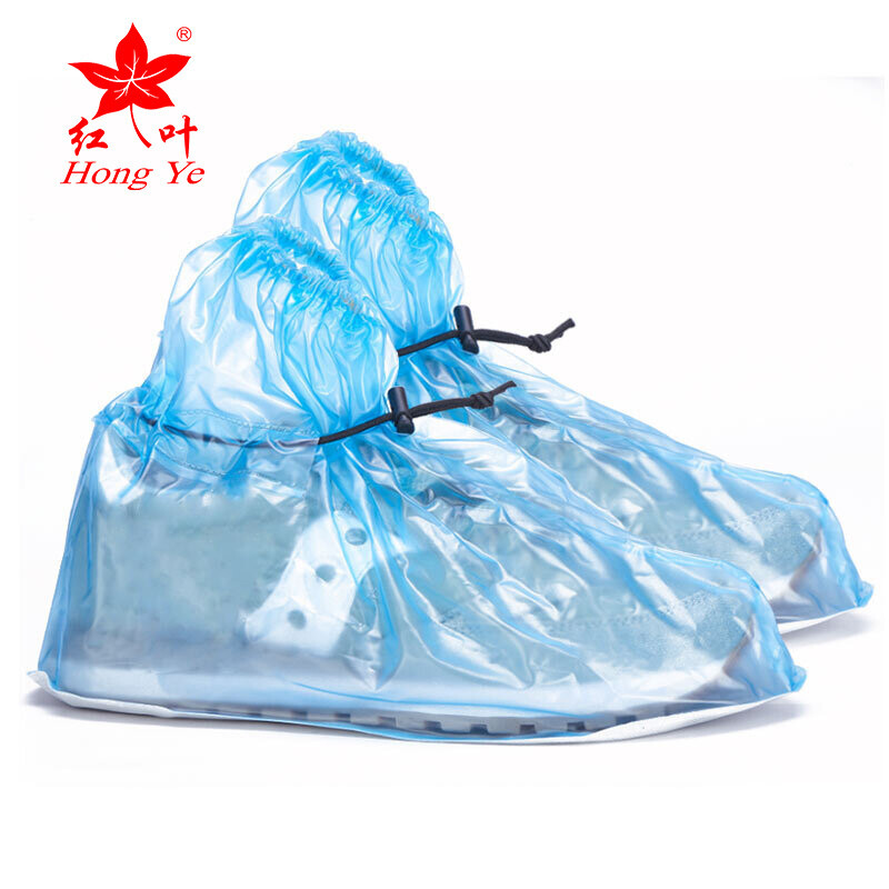 Paraguas hoja roja cubierta zapato prueba lluvia hombres