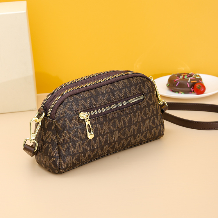 Borsa da donna nuova dal design di nicchia pochette in morbida pelle con lettere stampate portafoglio da donna borsa a tracolla alla moda conchiglia_voghion.com